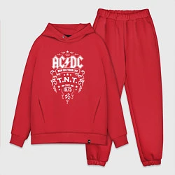 Мужской костюм оверсайз AC/DC: Run For Your Life, цвет: красный