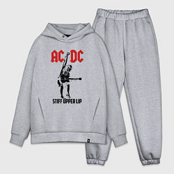 Мужской костюм оверсайз AC/DC: Stiff Upper Lip, цвет: меланж