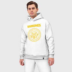 Мужской костюм оверсайз Ramones, цвет: белый — фото 2