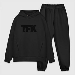 Мужской костюм оверсайз TFK: Black Logo, цвет: черный