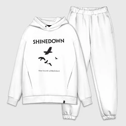 Мужской костюм оверсайз Shinedown: Sound of Madness, цвет: белый