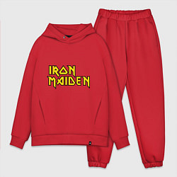 Мужской костюм оверсайз Iron Maiden, цвет: красный