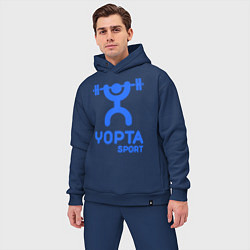 Мужской костюм оверсайз Yopta Sport, цвет: тёмно-синий — фото 2