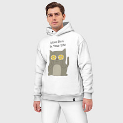 Мужской костюм оверсайз More Sun In Your Life, цвет: белый — фото 2