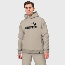 Мужской костюм оверсайз Akinfeev Style, цвет: миндальный — фото 2