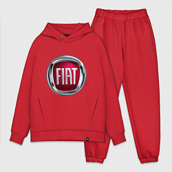 Мужской костюм оверсайз FIAT logo, цвет: красный