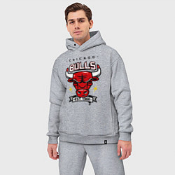 Мужской костюм оверсайз Chicago Bulls est. 1966, цвет: меланж — фото 2