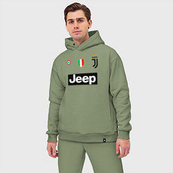 Мужской костюм оверсайз FC Juventus, цвет: авокадо — фото 2