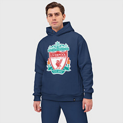 Мужской костюм оверсайз Liverpool FC, цвет: тёмно-синий — фото 2