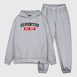 Мужской костюм оверсайз FC Juventus Est. 1897, цвет: меланж