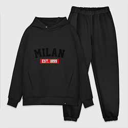 Мужской костюм оверсайз FC Milan Est. 1899