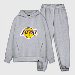 Мужской костюм оверсайз LA Lakers, цвет: меланж