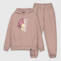 Мужской костюм оверсайз Natsu Quote, цвет: пыльно-розовый