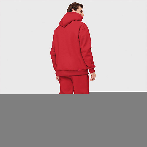 Мужской костюм оверсайз Zoidberg: Thug Life / Красный – фото 4