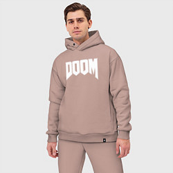 Мужской костюм оверсайз DOOM, цвет: пыльно-розовый — фото 2