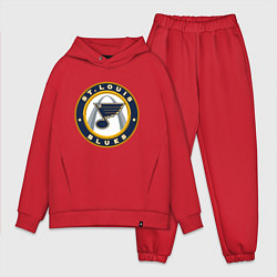 Мужской костюм оверсайз St Louis Blues, цвет: красный