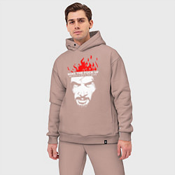 Мужской костюм оверсайз SAMURAI KEANU REEVES, цвет: пыльно-розовый — фото 2