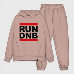 Мужской костюм оверсайз RUN DNB, цвет: пыльно-розовый