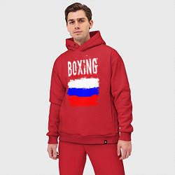 Мужской костюм оверсайз Бокс Россия, цвет: красный — фото 2