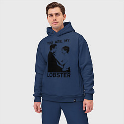 Мужской костюм оверсайз You are My Lobster, цвет: тёмно-синий — фото 2