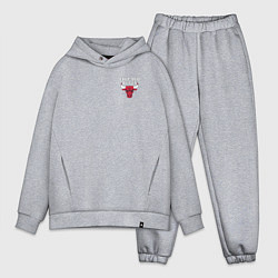 Мужской костюм оверсайз CHICAGO BULLS, цвет: меланж