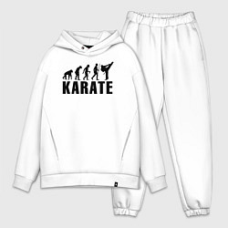 Мужской костюм оверсайз Karate Evolution, цвет: белый