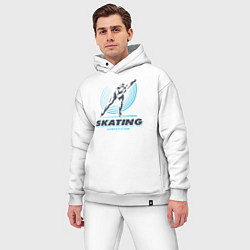 Мужской костюм оверсайз SKATING competition, цвет: белый — фото 2