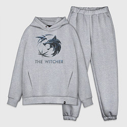 Мужской костюм оверсайз Ведьмак Белый волк Геральт