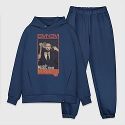 Мужской костюм оверсайз Eminem MTBMB, цвет: тёмно-синий
