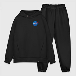 Мужской костюм оверсайз NASA, цвет: черный