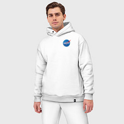 Мужской костюм оверсайз NASA, цвет: белый — фото 2