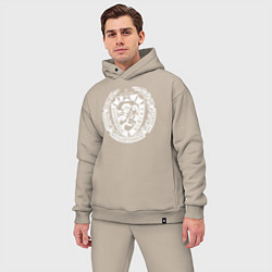 Мужской костюм оверсайз Пограничные Войска, цвет: миндальный — фото 2