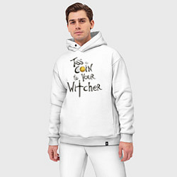 Мужской костюм оверсайз ВЕДЬМАКУ ЗАПЛАТИТЕ, цвет: белый — фото 2