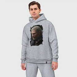 Мужской костюм оверсайз ВЕДЬМАК, цвет: меланж — фото 2