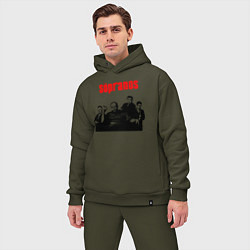 Мужской костюм оверсайз Сопрано постер, цвет: хаки — фото 2