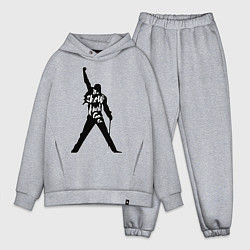 Мужской костюм оверсайз Queen - The Show Must Go On, цвет: меланж