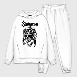 Мужской костюм оверсайз Sabaton, цвет: белый