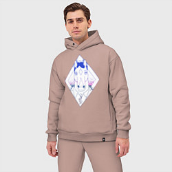 Мужской костюм оверсайз BoJack Horseman, цвет: пыльно-розовый — фото 2