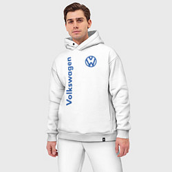 Мужской костюм оверсайз Volkswagen цвета белый — фото 2