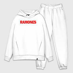 Мужской костюм оверсайз RAMONES, цвет: белый