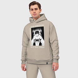 Мужской костюм оверсайз Синдзи Икари, Евангелион, цвет: миндальный — фото 2