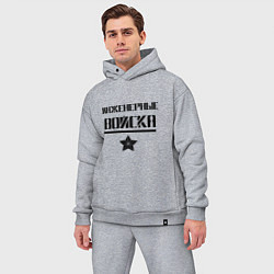Мужской костюм оверсайз Инженерные войска, цвет: меланж — фото 2