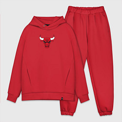 Мужской костюм оверсайз CHICAGO BULLS, цвет: красный