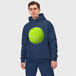 Мужской костюм оверсайз Теннис, цвет: тёмно-синий — фото 2