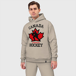 Мужской костюм оверсайз Canada Hockey, цвет: миндальный — фото 2