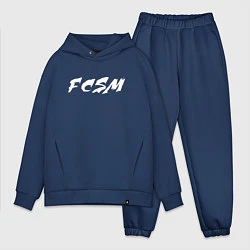 Мужской костюм оверсайз FCSM, цвет: тёмно-синий