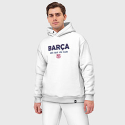 Мужской костюм оверсайз FC Barcelona Barca 2022, цвет: белый — фото 2