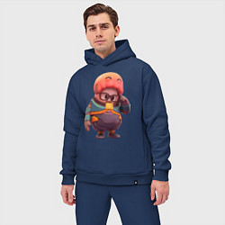 Мужской костюм оверсайз Fall Guys Gordon Freeman, цвет: тёмно-синий — фото 2