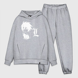 Мужской костюм оверсайз Death Note, цвет: меланж