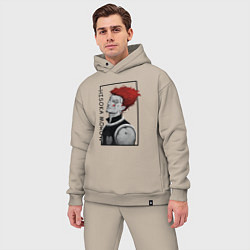 Мужской костюм оверсайз Хисока Мороу Охотник х Охотник, цвет: миндальный — фото 2